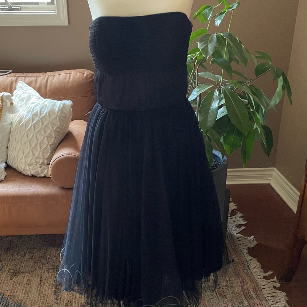 Dalia Elegant Black Strapless Dress - worn once